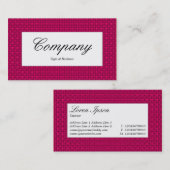 Center-label - Krimsstructuur Visitekaartje (Voorkant / Achterkant)