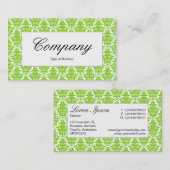Center Label - Martian Green Damask (Voorkant / Achterkant)