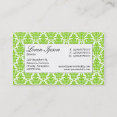 Center Label - Martian Green Damask (Achterkant)
