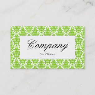 Center Label - Martian Green Damask