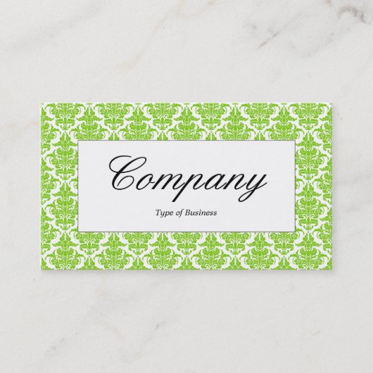 Center Label - Martian Green Damask (Voorkant)