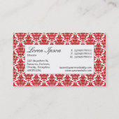Center Label - Ruby Damask (Achterkant)