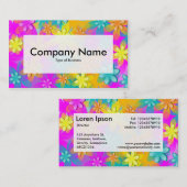 Center Label v3 - 3d Flowers (Voorkant / Achterkant)