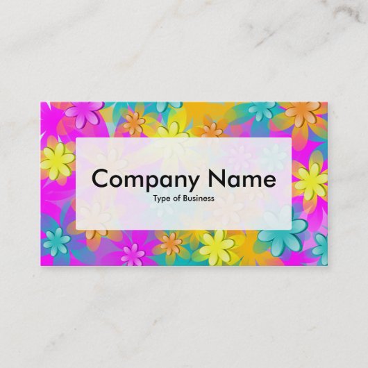Center Label v3 - 3d Flowers (Voorkant)