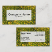 Center Label v3 - Bed of Yellow Daisies (Voorkant / Achterkant)