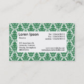Center Label v4 - Forest Green Damask (Achterkant)