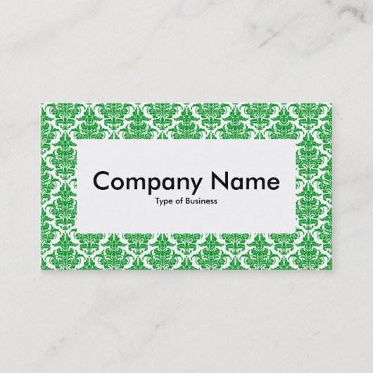 Center Label v4 - Grass Green Damask (Voorkant)