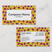 Center Label v4 - Hexagon patroon (Voorkant / Achterkant)