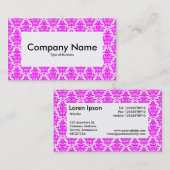 Center Label v4 - Magenta Damask (Voorkant / Achterkant)