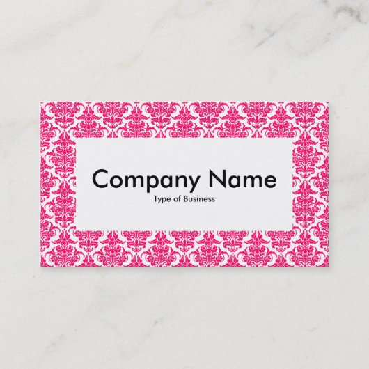 Center Label v4 - Neon Red Damask (Voorkant)