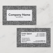 Center Label v4 - Willekeurige spots - Wit op zwar (Voorkant / Achterkant)