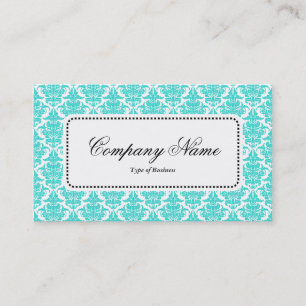 Center Label v5 - Aqua Damask
