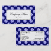 Center Label v5 - Chrysanthemum Pattern Dp Navy Bl (Voorkant / Achterkant)