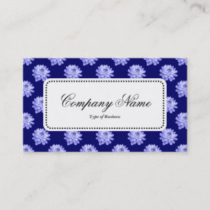 Center Label v5 - Chrysanthemum Pattern Dp Navy Bl