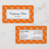 Center Label v5 - Chrysanthemum Pattern Oranje (Voorkant / Achterkant)