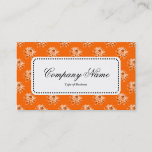 Center Label v5 - Chrysanthemum Pattern Oranje