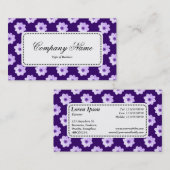 Center Label v5 - Dahlia Pattern Deep Paars (Voorkant / Achterkant)