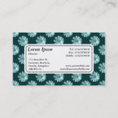 Center Label v5 - Daisies - Donkergroen (Achterkant)