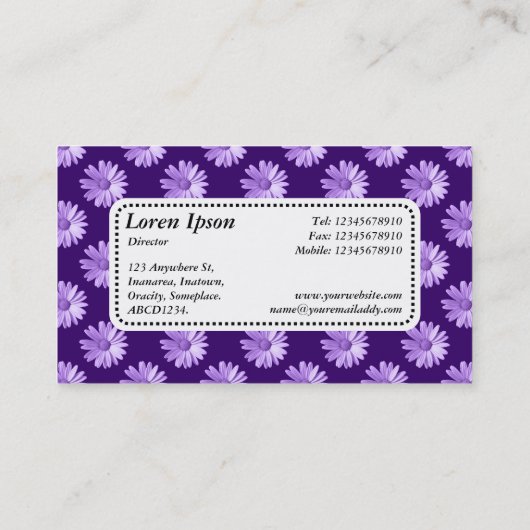 Center Label v5 - Daisies - Paars (Achterkant)