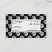 Center Label v5 - Daisies - zwart en wit (Achterkant)