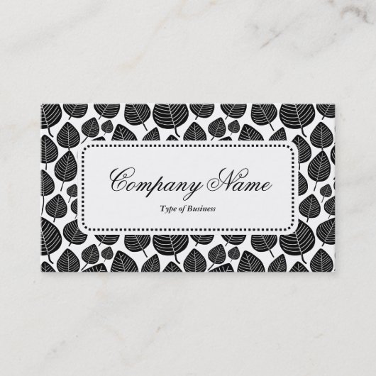 Center Label v5 - Leaf Pattern 02 - Black (Voorkant)