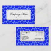 Center Label v5 - Leaf Pattern 02 - Blue Shades (Voorkant / Achterkant)