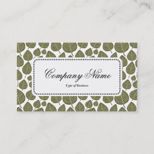 Center Label v5 - Leaf Pattern 02 - Deep Olive