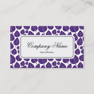 Center Label v5 - Leaf Pattern 02 - Deep Paars