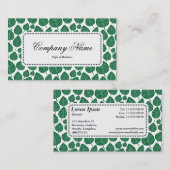 Center Label v5 - Leaf Pattern 02 - Forest Green (Voorkant / Achterkant)