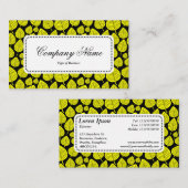 Center Label v5 - Leaf Pattern 02 - Geel (Voorkant / Achterkant)