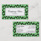 Center Label v5 - Leaf Pattern 02 - Mint Green (Voorkant / Achterkant)