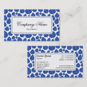 Center Label v5 - Leaf Pattern 02 - Navy (Voorkant / Achterkant)