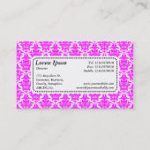 Center Label v5 - Magenta Damask (Achterkant)