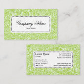 Center Label v5 - Random Spots - Martian Green (Voorkant / Achterkant)