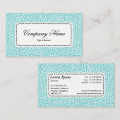 Center Label v5 - Random Spots - White op Lt Aqua (Voorkant / Achterkant)