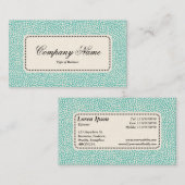 Center Label v5 - Random Spots - White op Lt Aqua (Voorkant / Achterkant)