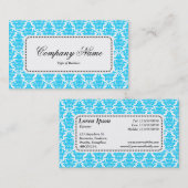 Center Label v5 - Sky Blue Damask (Voorkant / Achterkant)