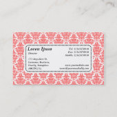 Center Label v5 - Tropisch roze Damask (Achterkant)