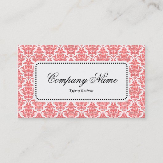 Center Label v5 - Tropisch roze Damask (Voorkant)