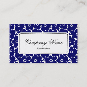 Center Label v5 - Vette bloemen - Diepe marine