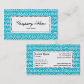 Center Label v5 - Wavy - White op Aqua Blue (Voorkant / Achterkant)