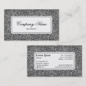 Center Label v5 - Willekeurige spots - Wit op zwar (Voorkant / Achterkant)