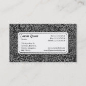 Center Label v5 - Willekeurige spots - Zwart op gr (Achterkant)