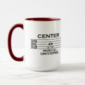 Center of the Musical Universe Alto Clef 15oz Mok (Links)