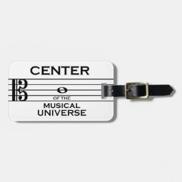 Center of the Musical Universe Alto Clef Design Bagagelabel
