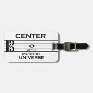 Center of the Musical Universe Alto Clef Design Bagagelabel