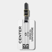 Center of the Musical Universe Alto Clef Design Bagagelabel (Voorkant verticaal)