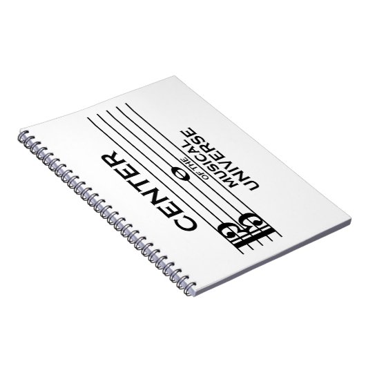 Center of the Musical Universe Alto Clef Design Notitieboek (Rechterzijde)