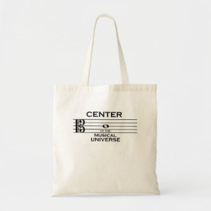 Center of the Musical Universe Alto Clef Design Tote Bag