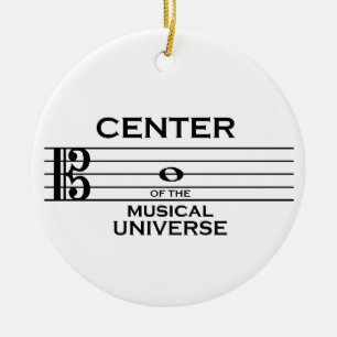 Center of the Musical Universe Alto Clef Ornament
